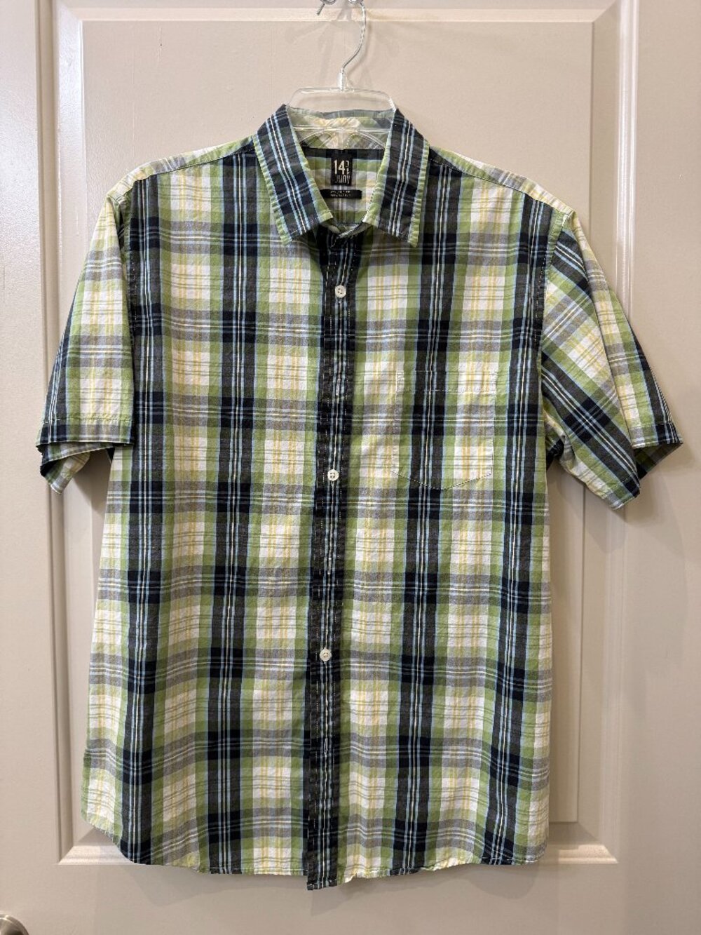 14th & Union Mens Large Plaid Button Down Shirt